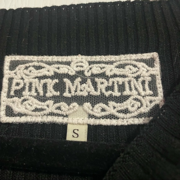 Pink Martini Boutique Brand Black Cold Shoulder Ribbed Sweater Dress - Picture 8 of 8